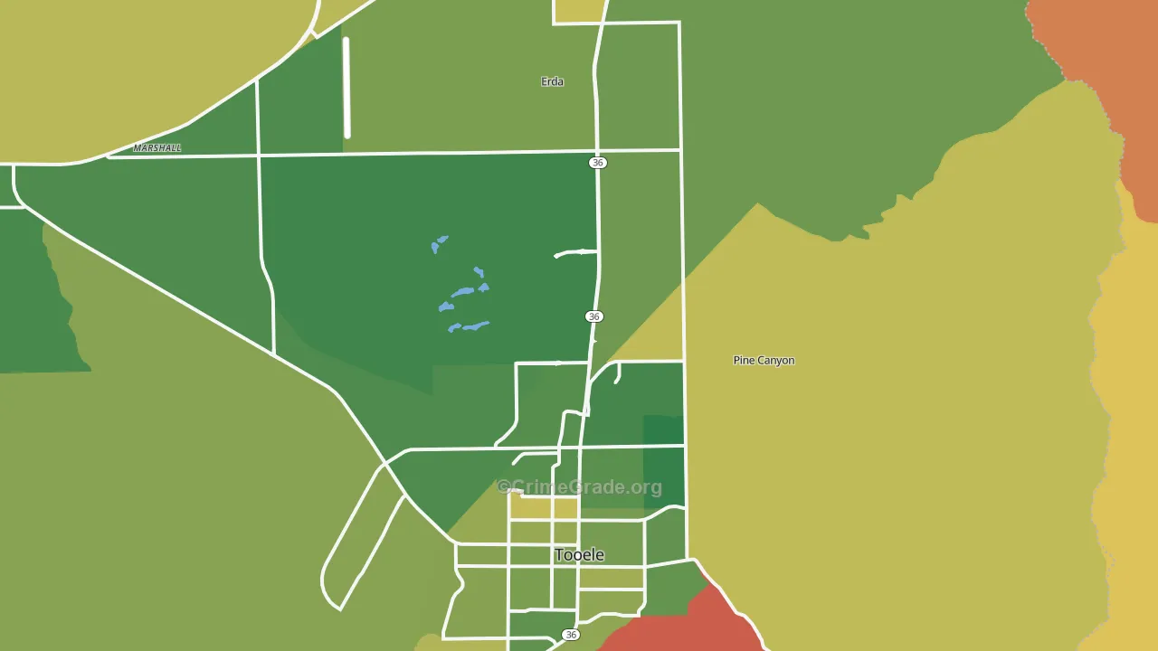 84074, UT Map of Vehicle Theft Rates