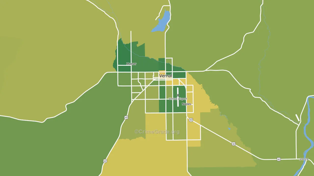 84078, UT Map of Vehicle Theft Rates
