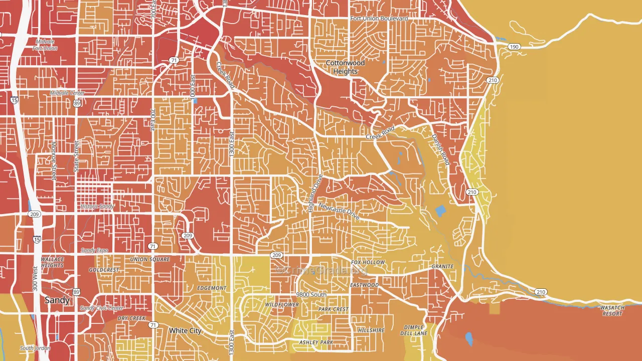 84093, UT Map of Vehicle Theft Rates