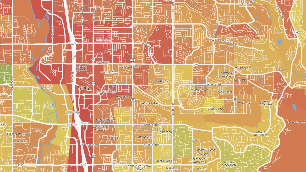 84094, UT Map of Vehicle Theft Rates
