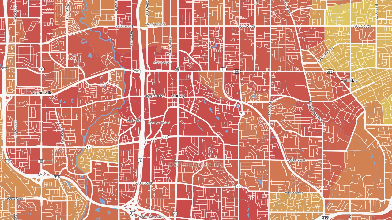 84107, UT Map of Vehicle Theft Rates