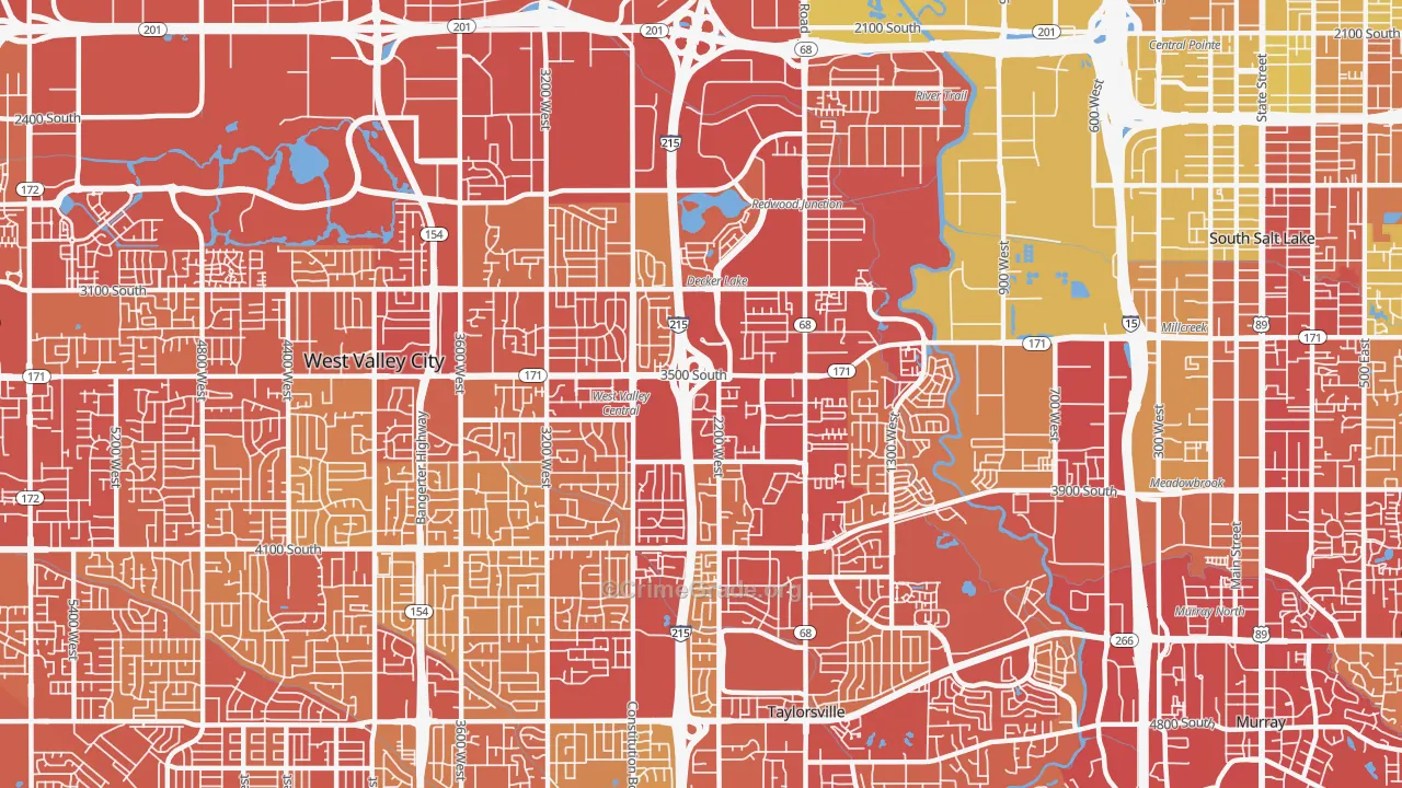 84119, UT Map of Vehicle Theft Rates