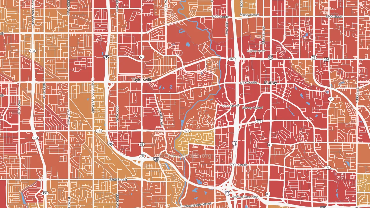 84123, UT Map of Vehicle Theft Rates