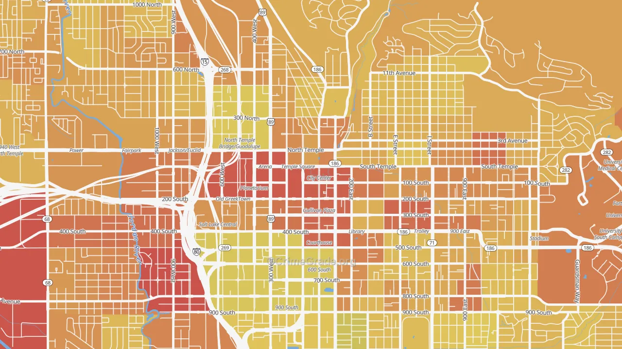 84144, UT Map of Vehicle Theft Rates