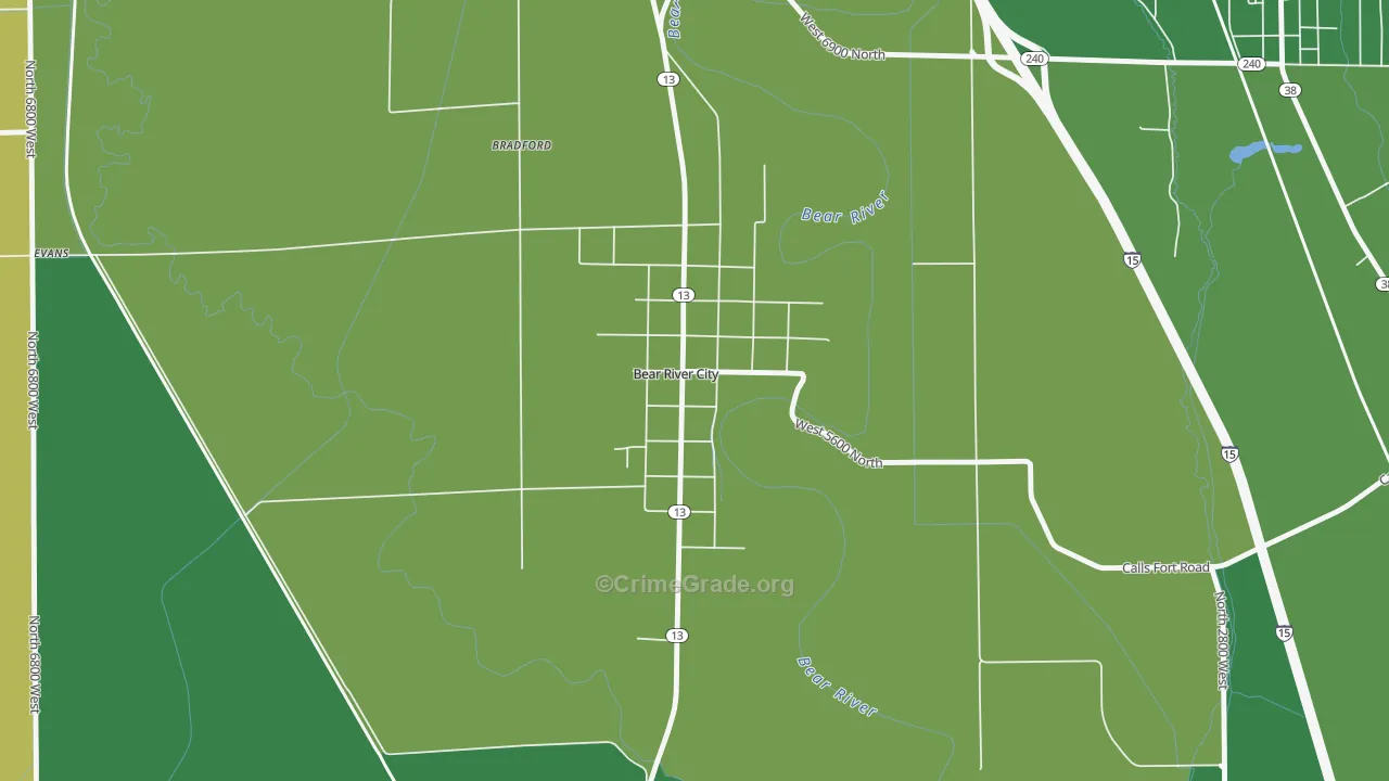84301, UT Map of Vehicle Theft Rates