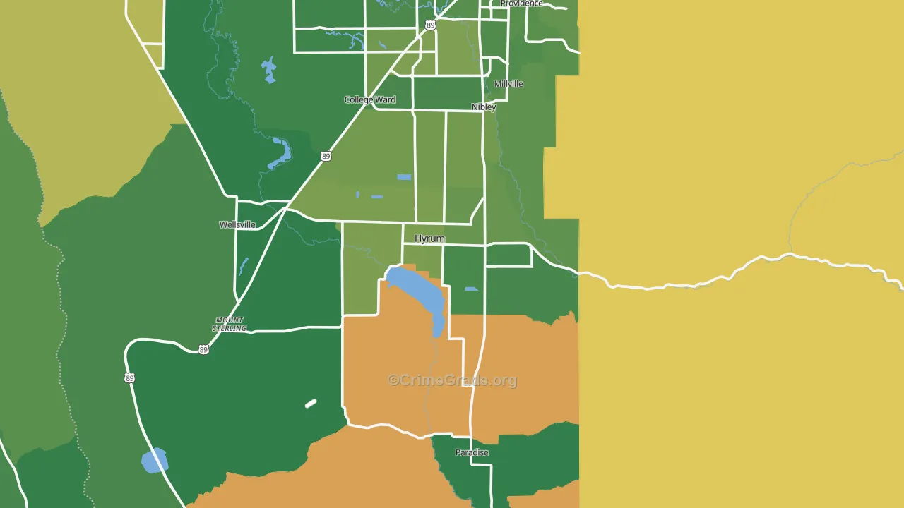 84319, UT Map of Vehicle Theft Rates