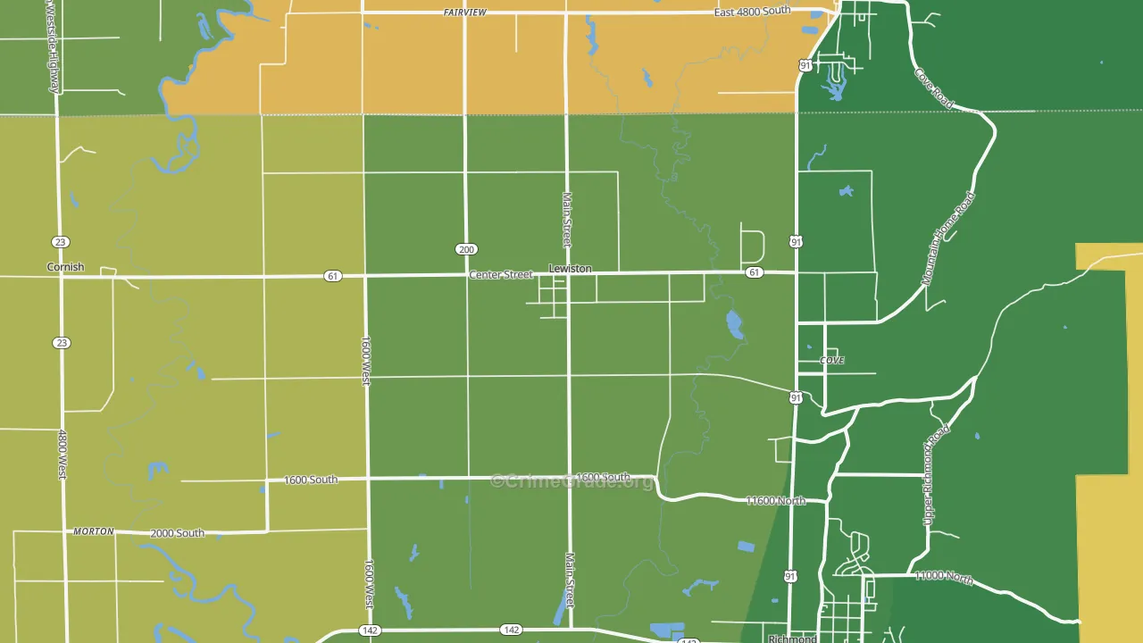 84320, UT Map of Vehicle Theft Rates