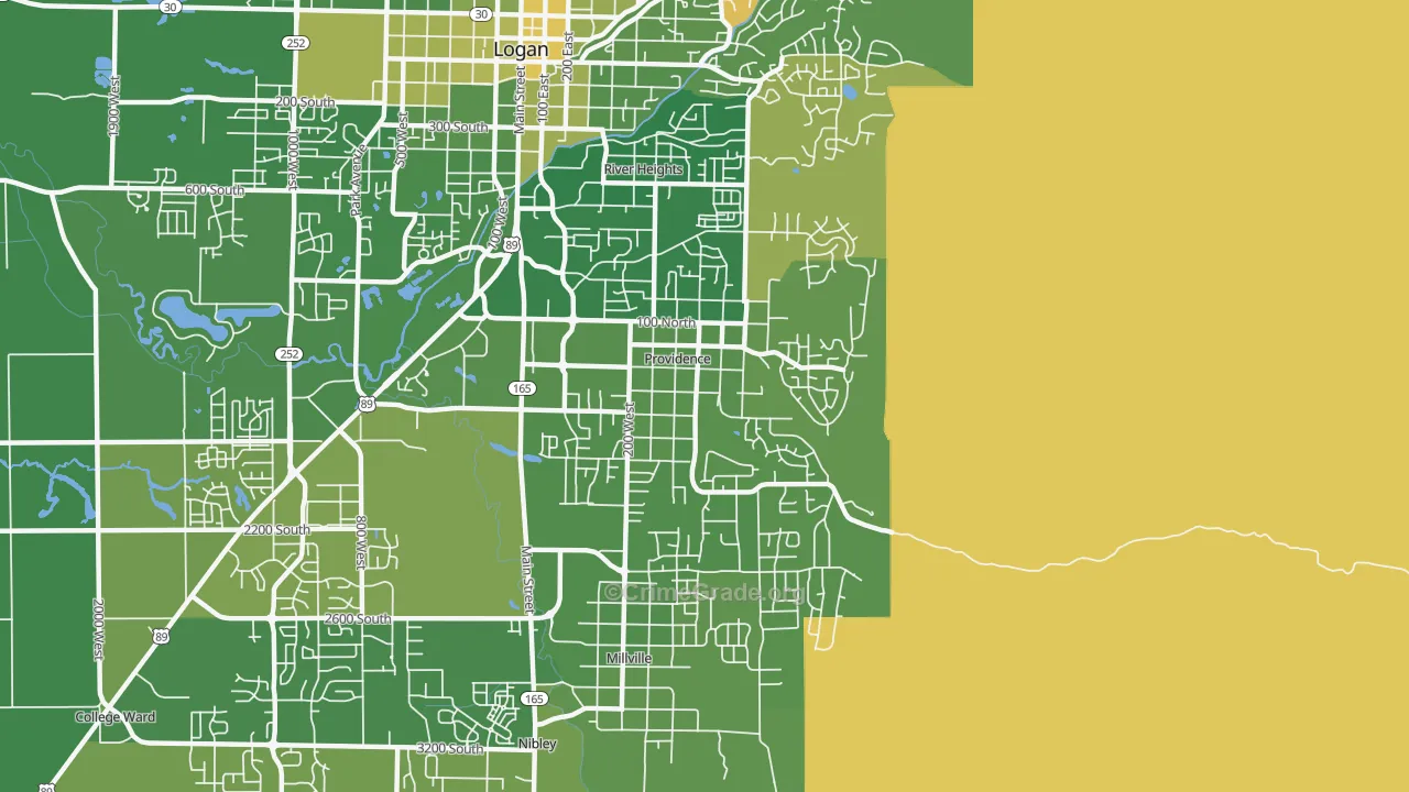 84332, UT Map of Vehicle Theft Rates