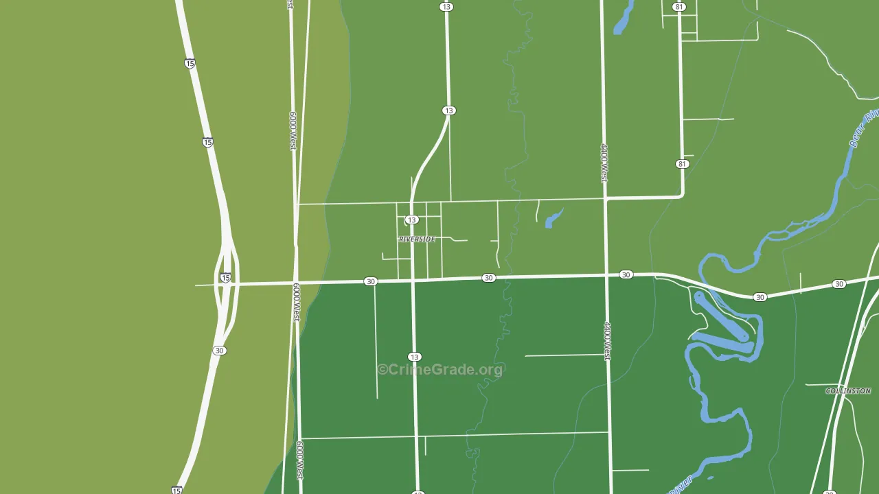 84334, UT Map of Vehicle Theft Rates