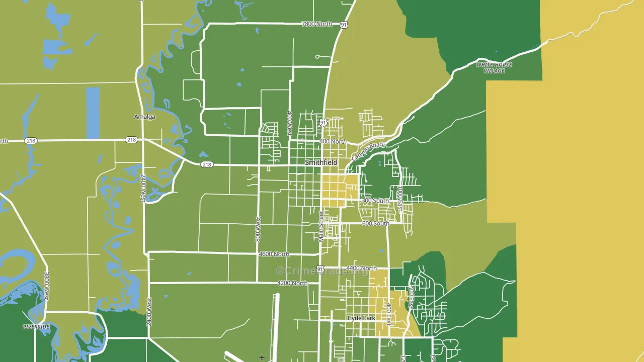 84335, UT Map of Vehicle Theft Rates