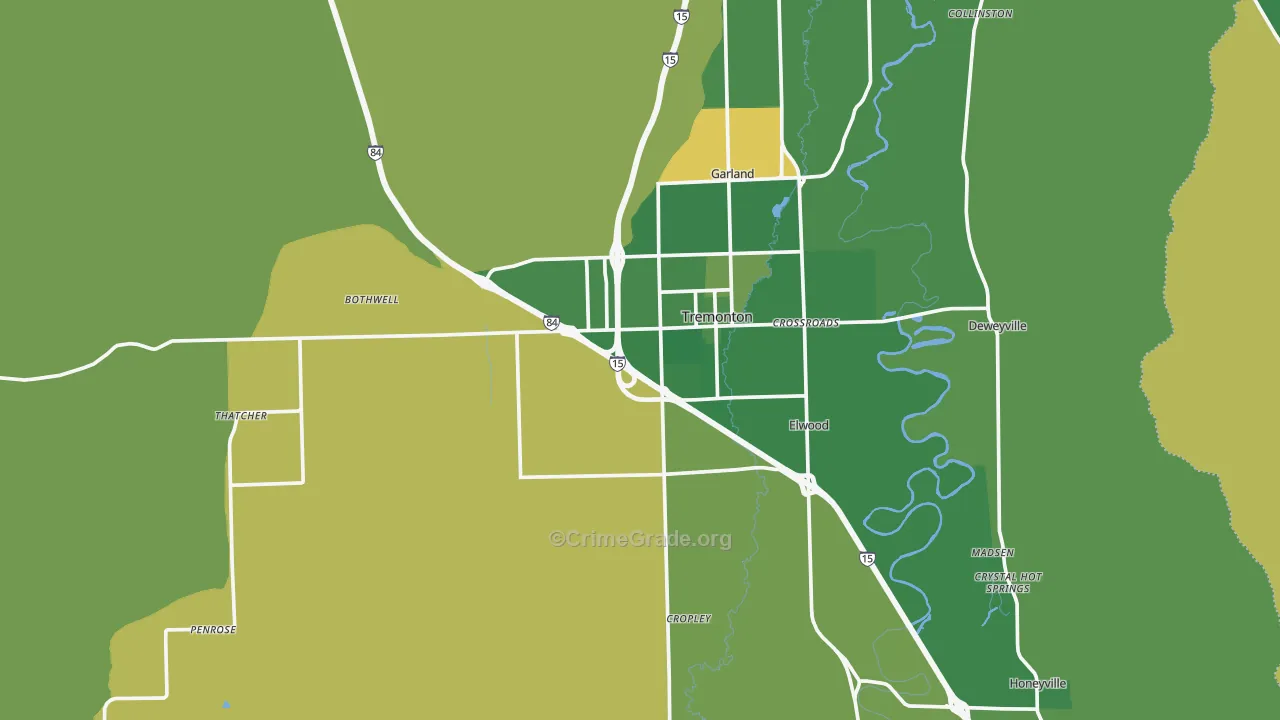 84337, UT Map of Vehicle Theft Rates