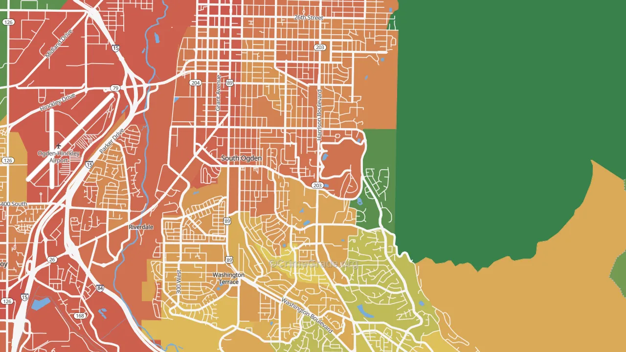 84403, UT Map of Vehicle Theft Rates