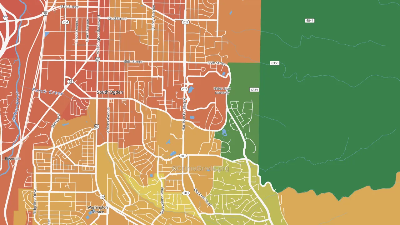 84408, UT Map of Vehicle Theft Rates