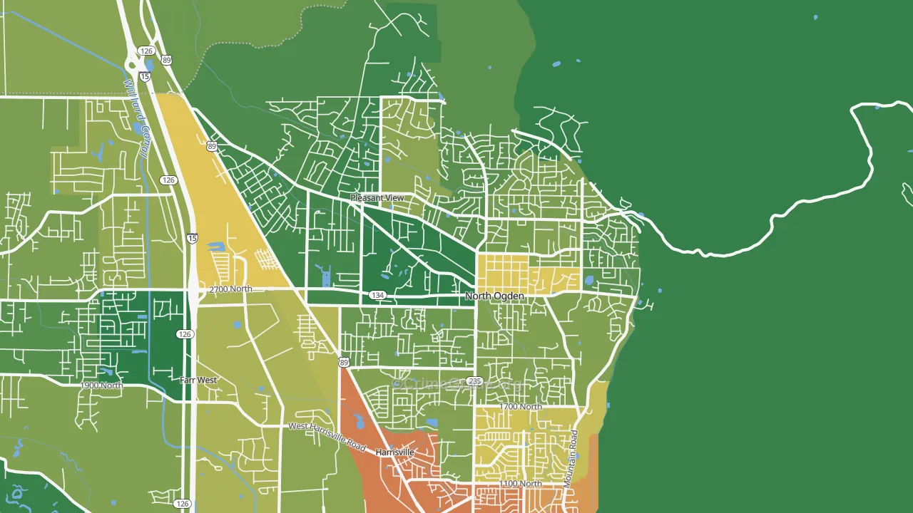 84414, UT Map of Vehicle Theft Rates
