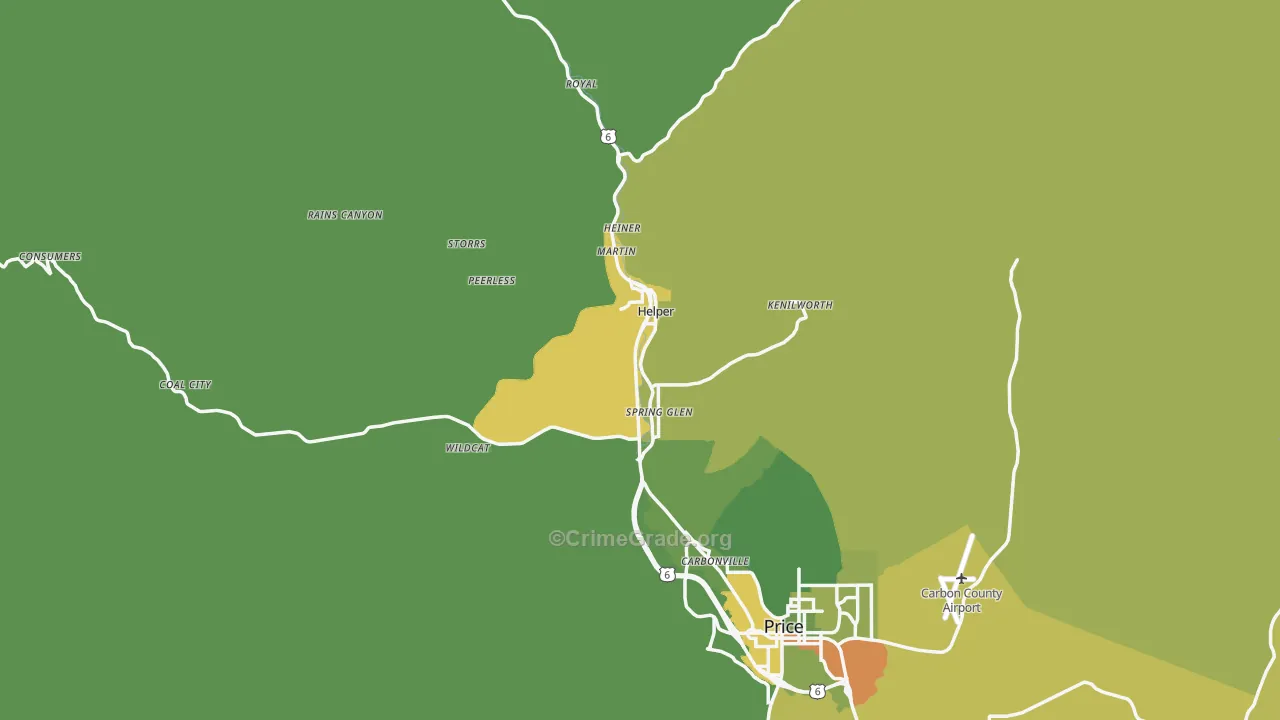 84526, UT Map of Vehicle Theft Rates