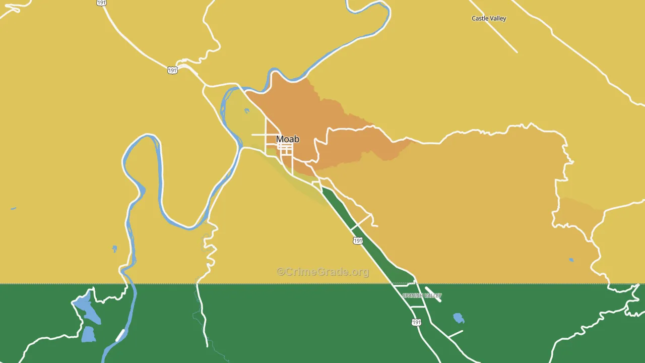 84532, UT Map of Vehicle Theft Rates