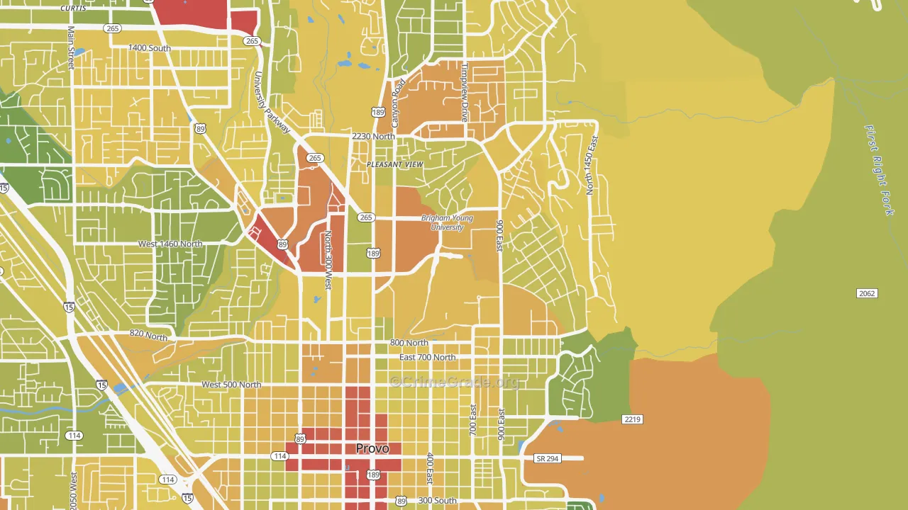 84602, UT Map of Vehicle Theft Rates