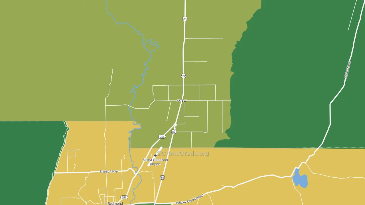 84621, UT Map of Vehicle Theft Rates