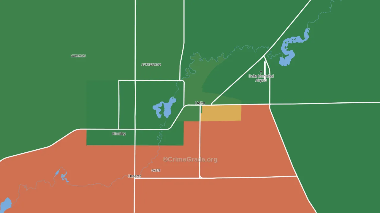 84624, UT Map of Vehicle Theft Rates