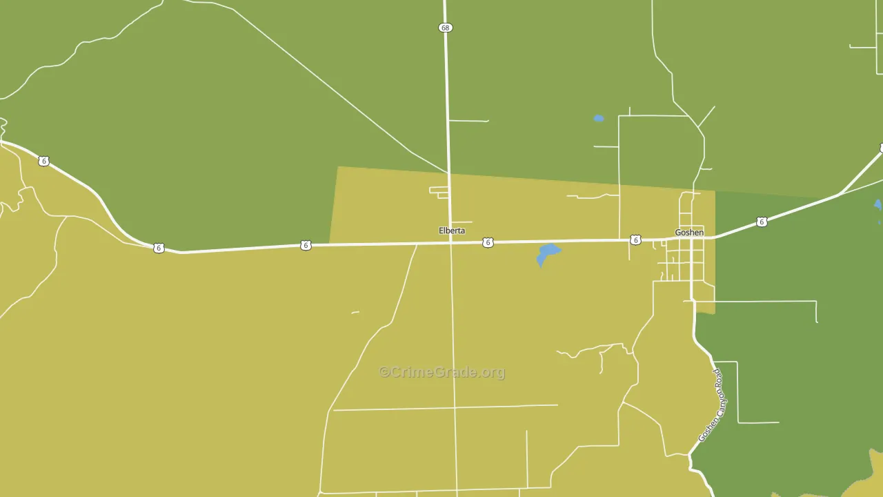 84626, UT Map of Vehicle Theft Rates