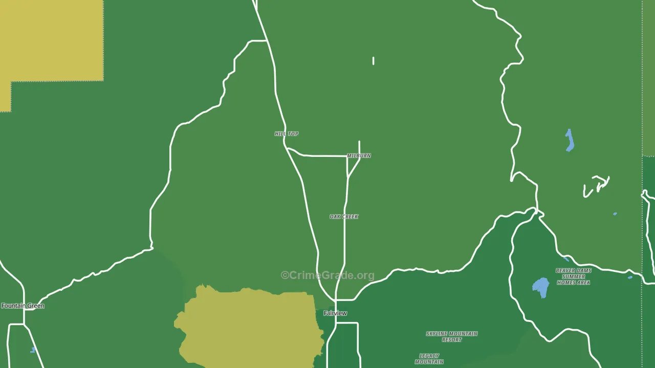 84629, UT Map of Vehicle Theft Rates