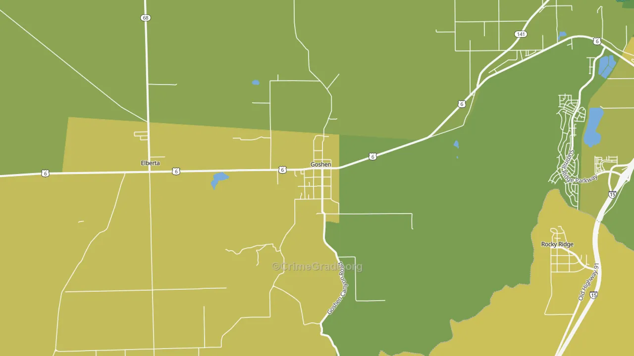 84633, UT Map of Vehicle Theft Rates