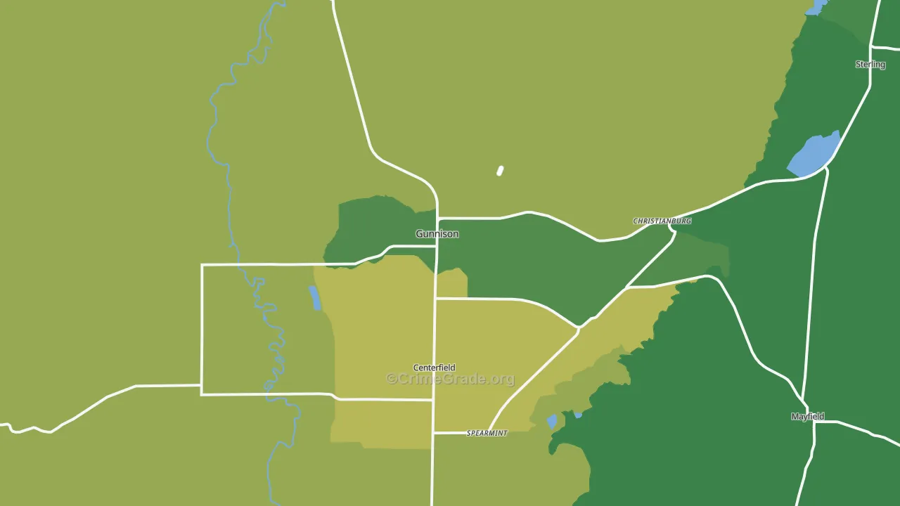 84634, UT Map of Vehicle Theft Rates