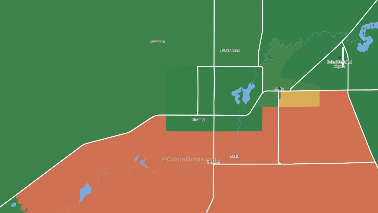 84635, UT Map of Vehicle Theft Rates