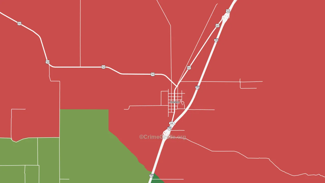 84636, UT Map of Vehicle Theft Rates