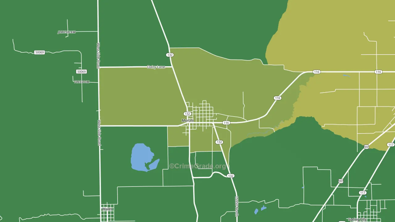 84646, UT Map of Vehicle Theft Rates