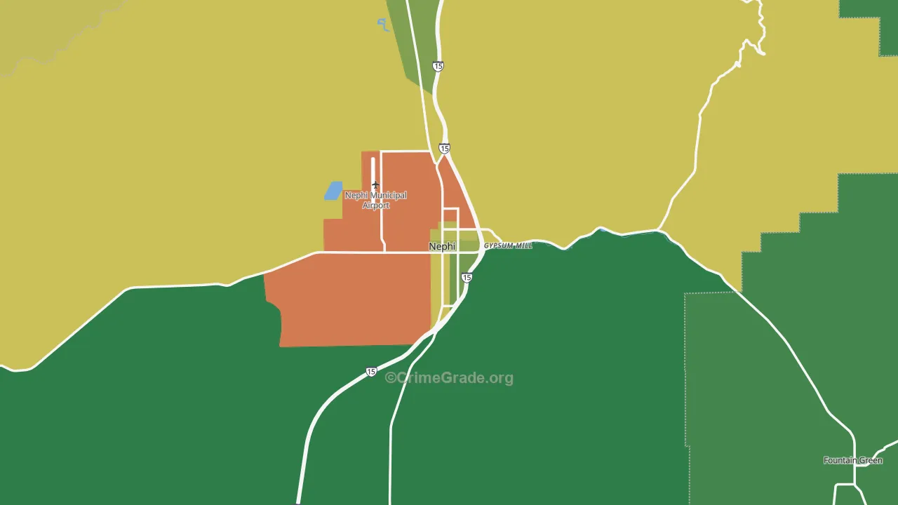 84648, UT Map of Vehicle Theft Rates