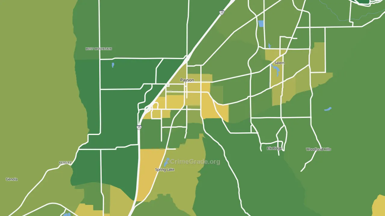 84651, UT Map of Vehicle Theft Rates