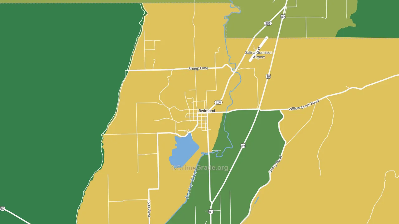 84652, UT Map of Vehicle Theft Rates