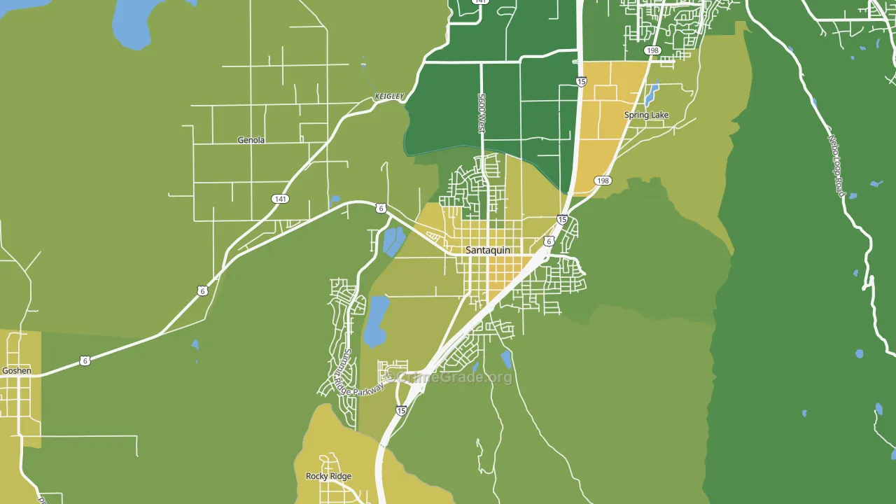 84655, UT Map of Vehicle Theft Rates