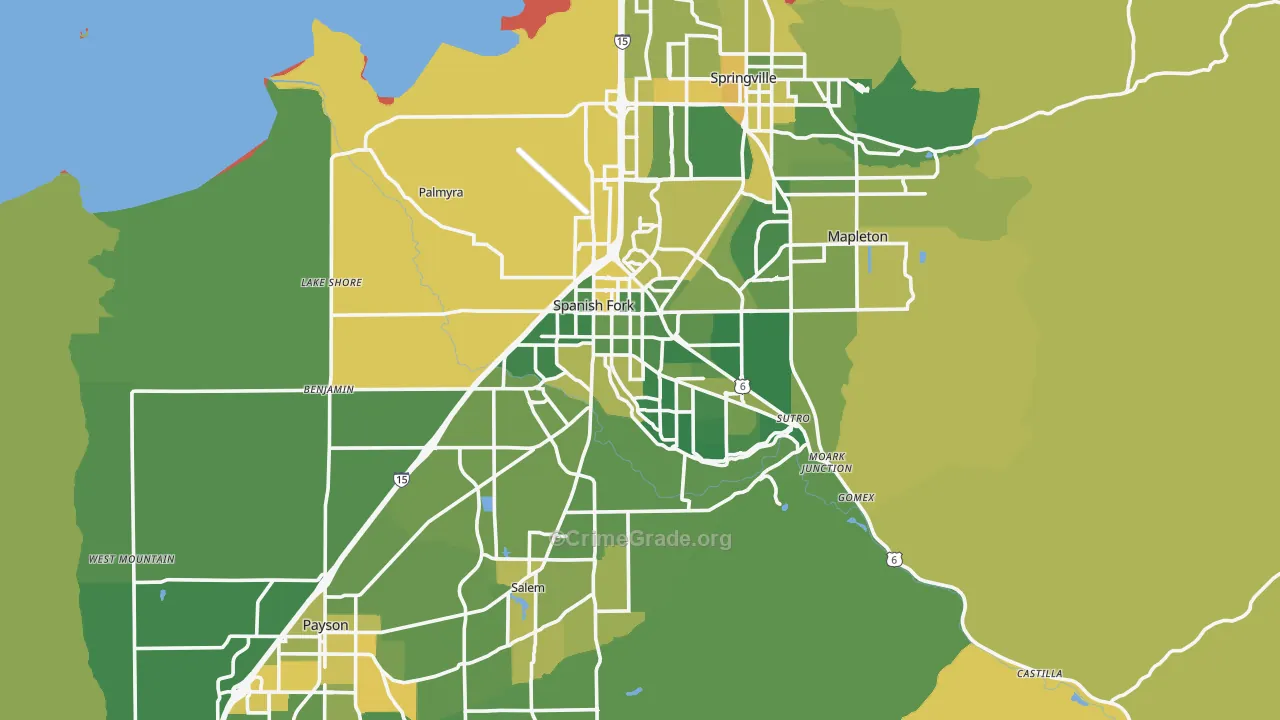 84660, UT Map of Vehicle Theft Rates