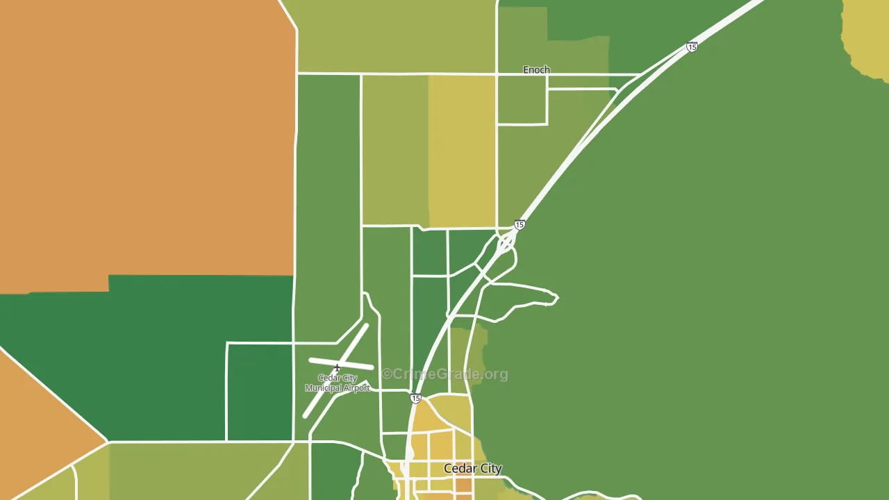 84721, UT Map of Vehicle Theft Rates