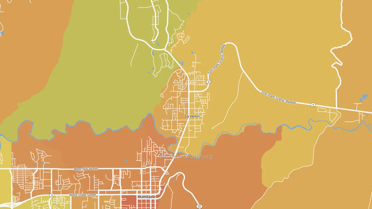 84745, UT Map of Vehicle Theft Rates