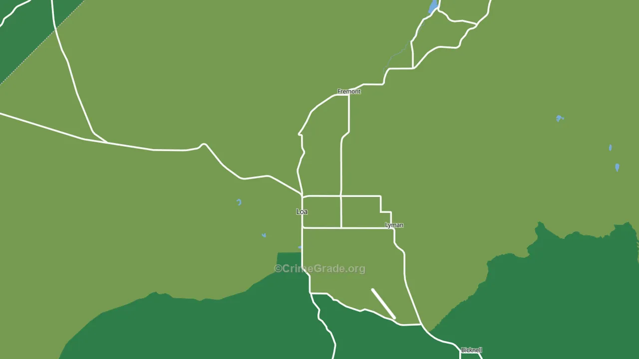 84747, UT Map of Vehicle Theft Rates