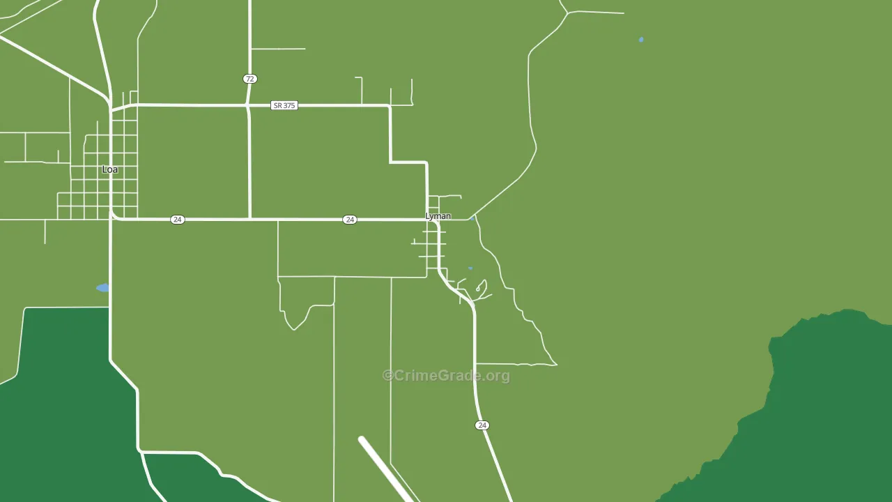 84749, UT Map of Vehicle Theft Rates