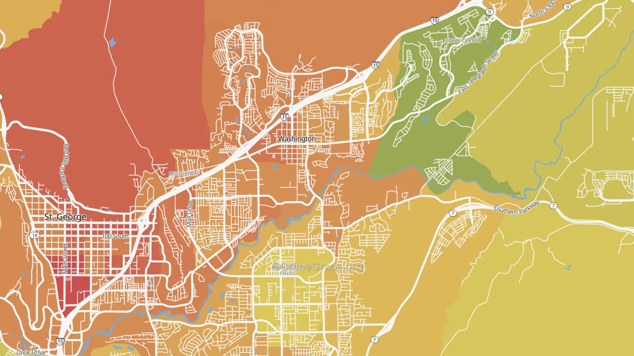 84780, UT Map of Vehicle Theft Rates