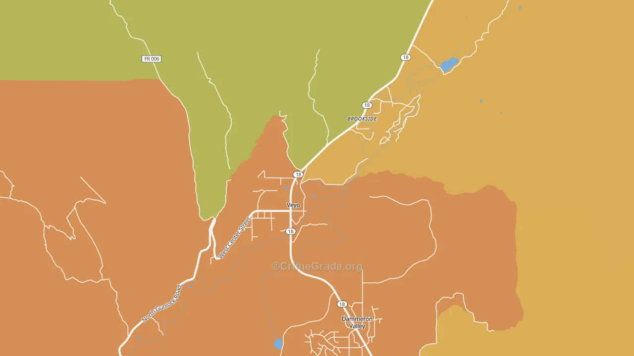 84782, UT Map of Vehicle Theft Rates
