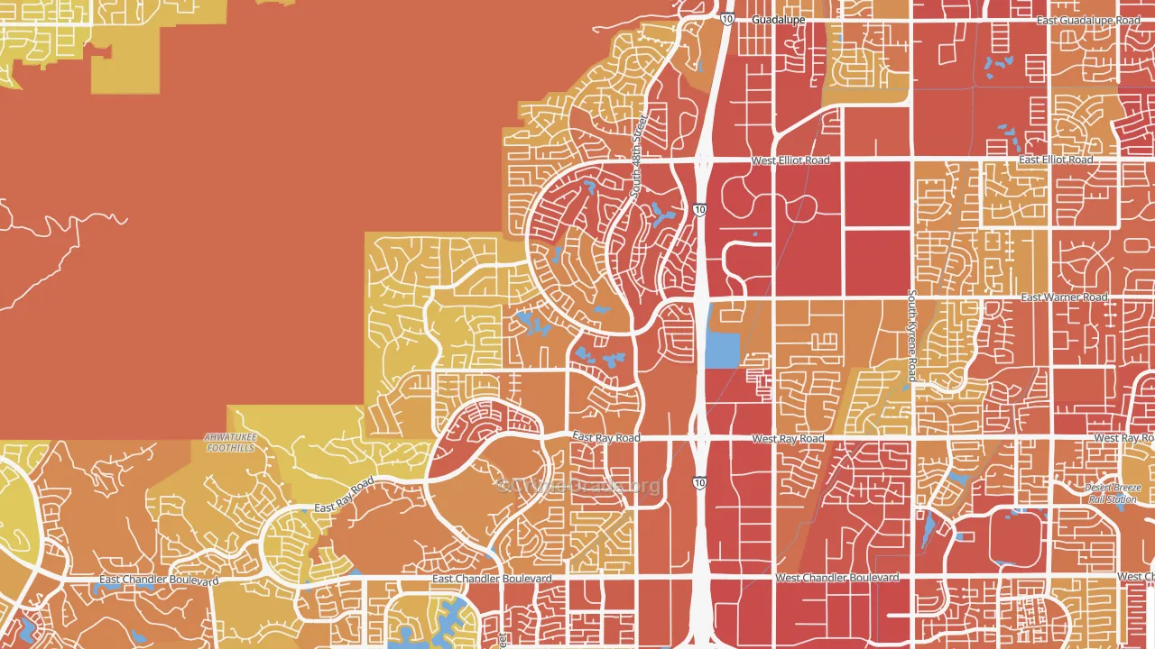 85044, AZ Map of Vehicle Theft Rates