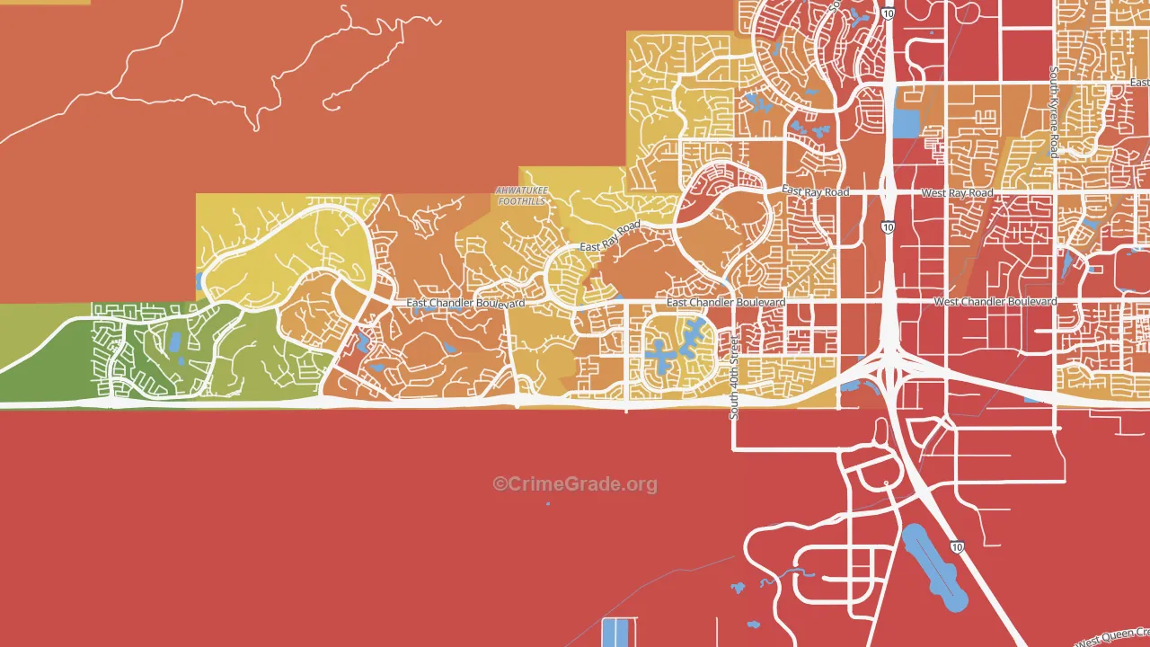 85048, AZ Map of Vehicle Theft Rates