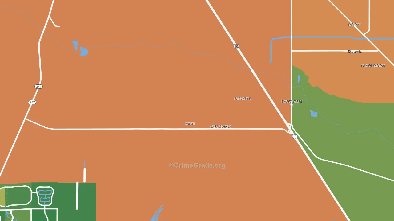 85121, AZ Map of Vehicle Theft Rates