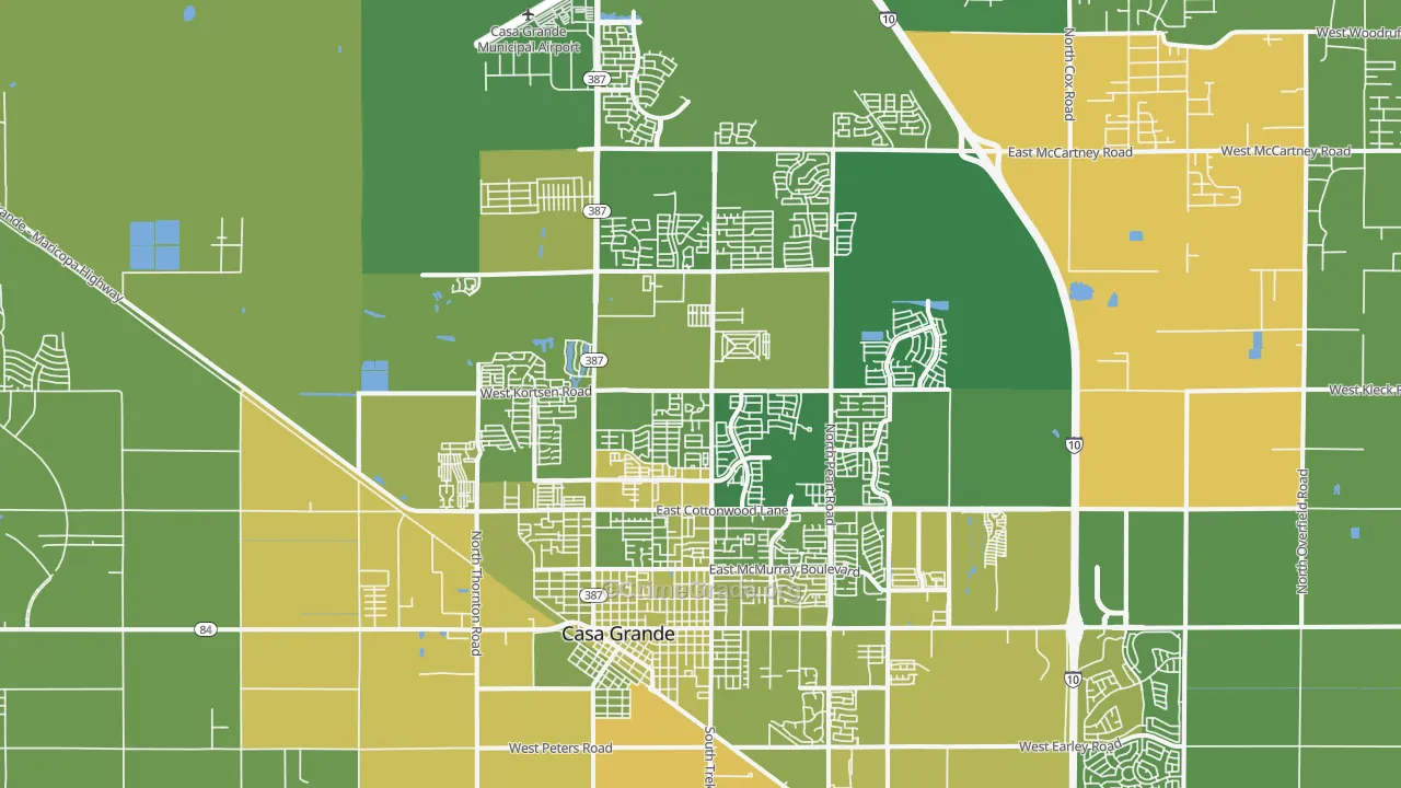 85122, AZ Map of Vehicle Theft Rates