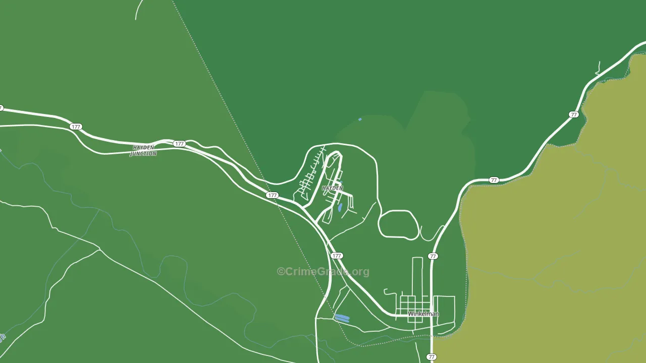 85135, AZ Map of Vehicle Theft Rates