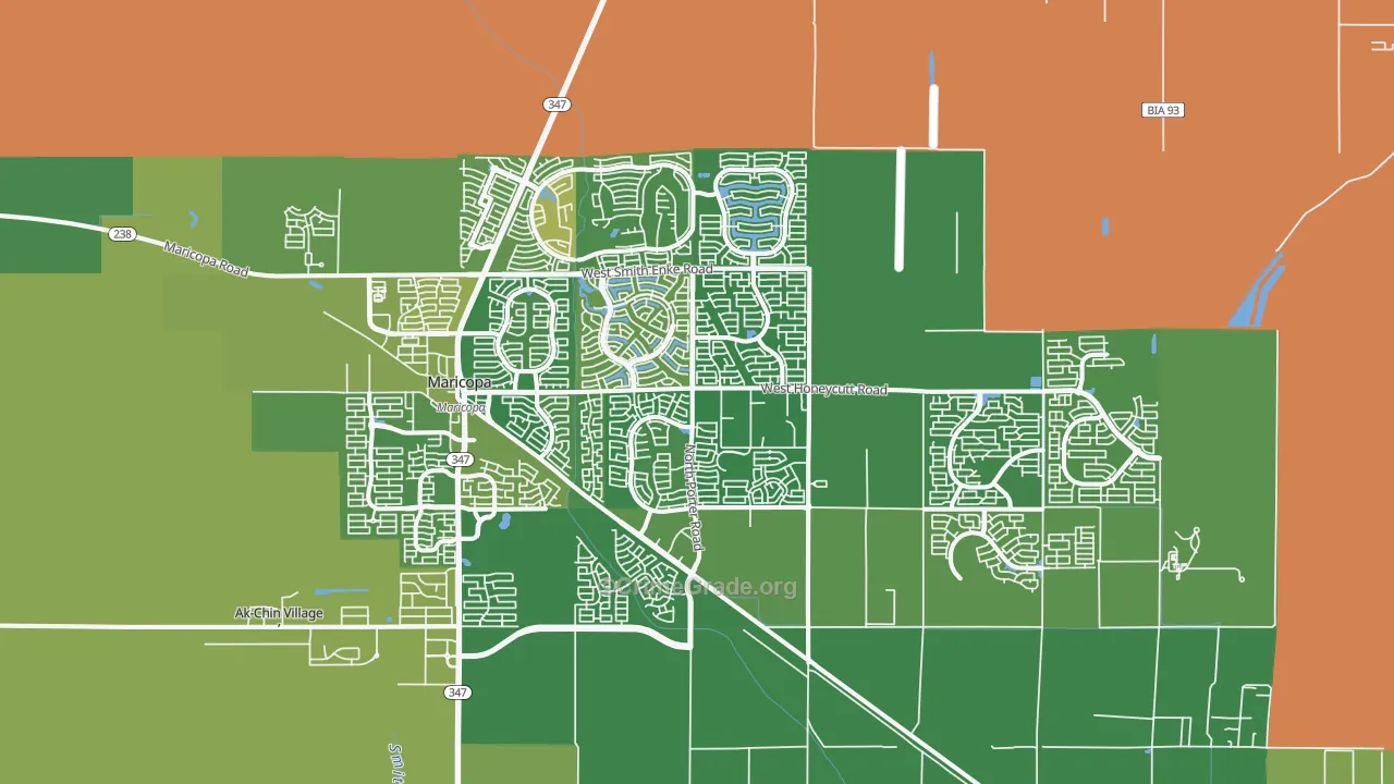 85138, AZ Map of Vehicle Theft Rates