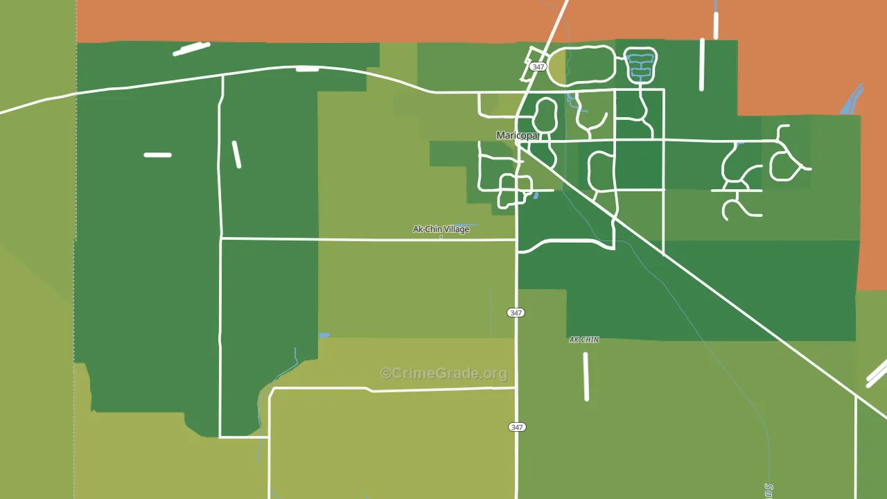 85139, AZ Map of Vehicle Theft Rates