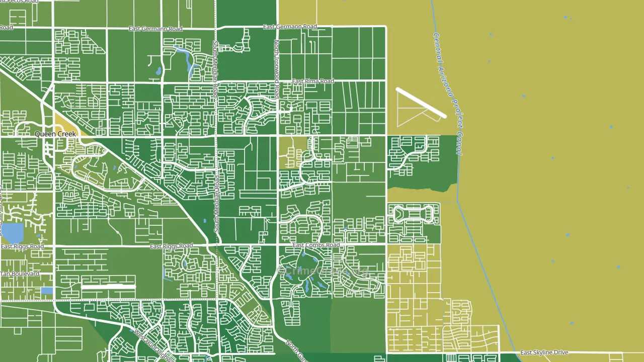 85140, AZ Map of Vehicle Theft Rates