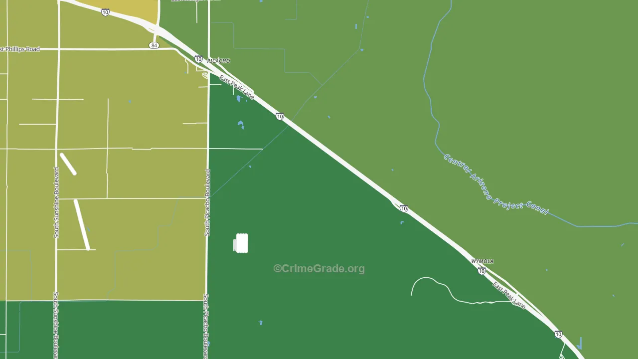 85141, AZ Map of Vehicle Theft Rates